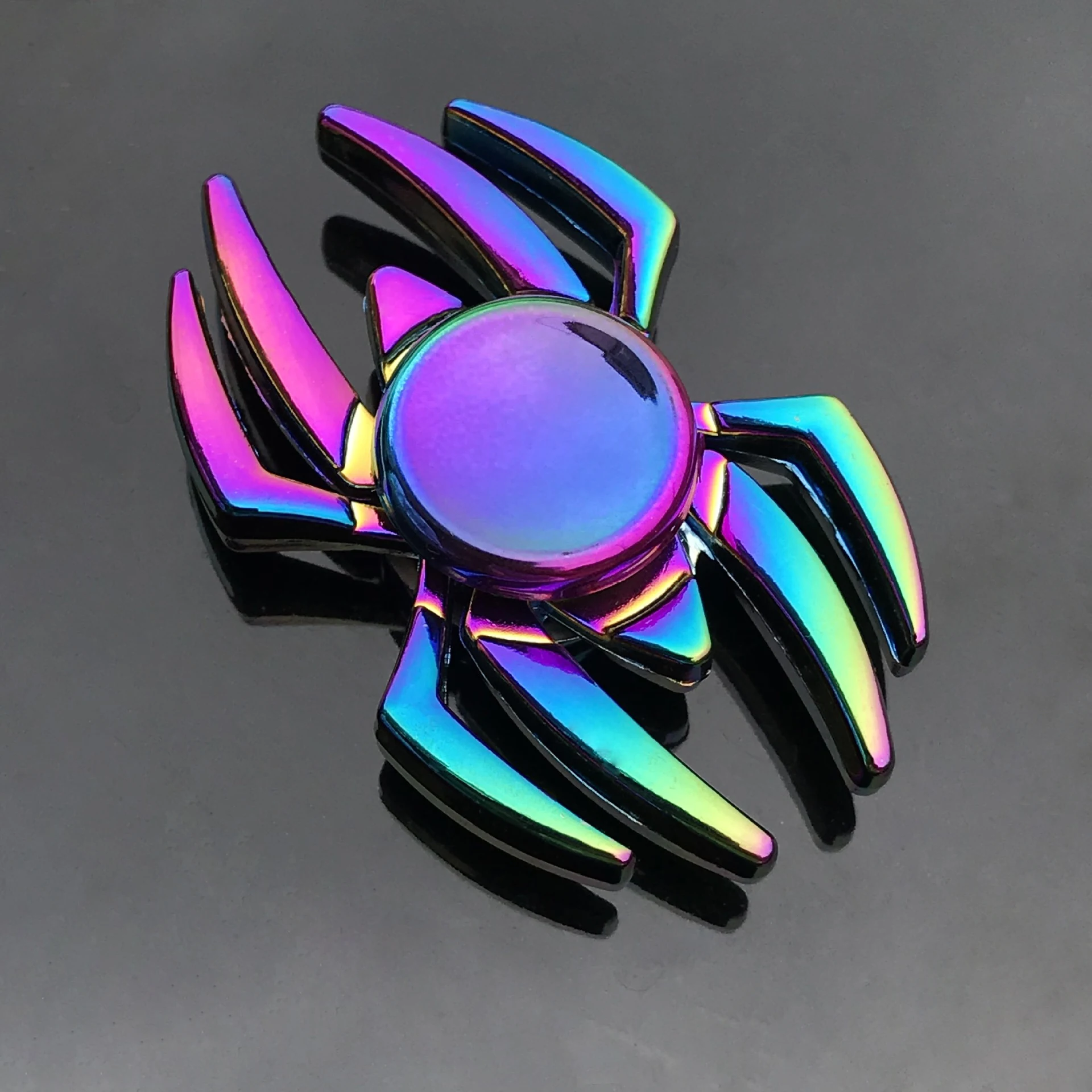 Play New Metal RainA Fidget Spinner Gradient Color R188 Mute Bearing EDC Hand Sp - £23.18 GBP