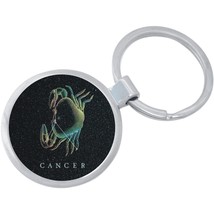 Cancer Zodiac Stars Keychain - Includes 1.25 Inch Loop for Keys or Backpack - £8.48 GBP