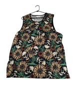 No boundaries mesh tank top skull and floral print Men’s XL - $435.83 MXN