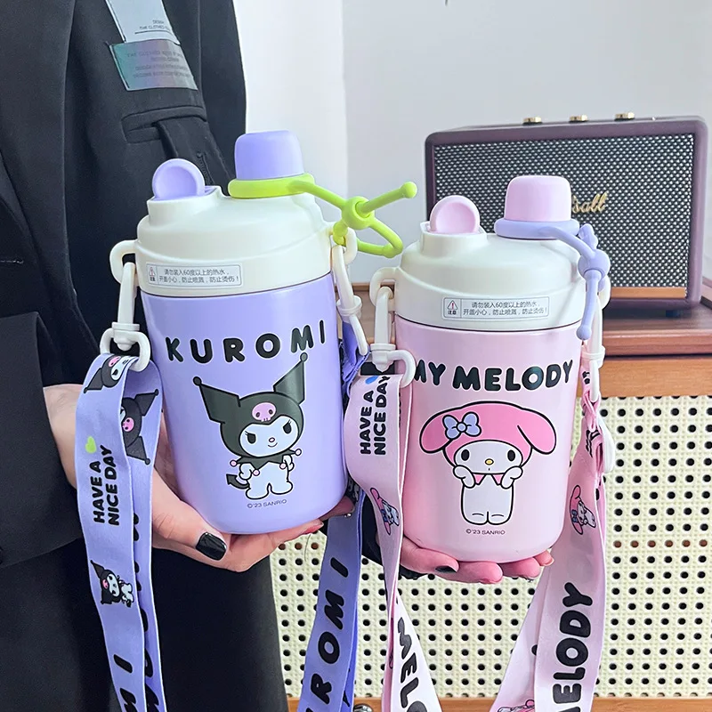 Ins New Sanrio Cinnamoroll Hello Kitty High Beauty Insulation Cup Dual Drink - £19.14 GBP