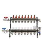 Central Boiler Stainless Steel  8 Loop set Manifolds #2900558 - $7,430.73 MXN
