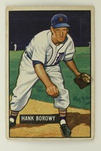 Vintage Baseball Card Bowman Gum 1951 #250 Hank Borowy Detroit Tigers Pitcher - £7.58 GBP