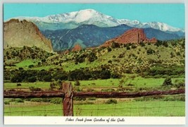 Pikes Peak From Garden of The Gods I MADE IT Colorado Postcard Travel Vt... - £9.85 GBP