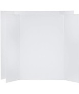 White Tri-Fold Board Display Board Corrugated Cardboard 36 x 48 inches 3... - £20.23 GBP