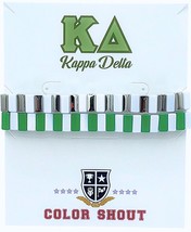 Color Shout unisex - kappa delta enamel tile double stack bracelet in - £29.10 GBP