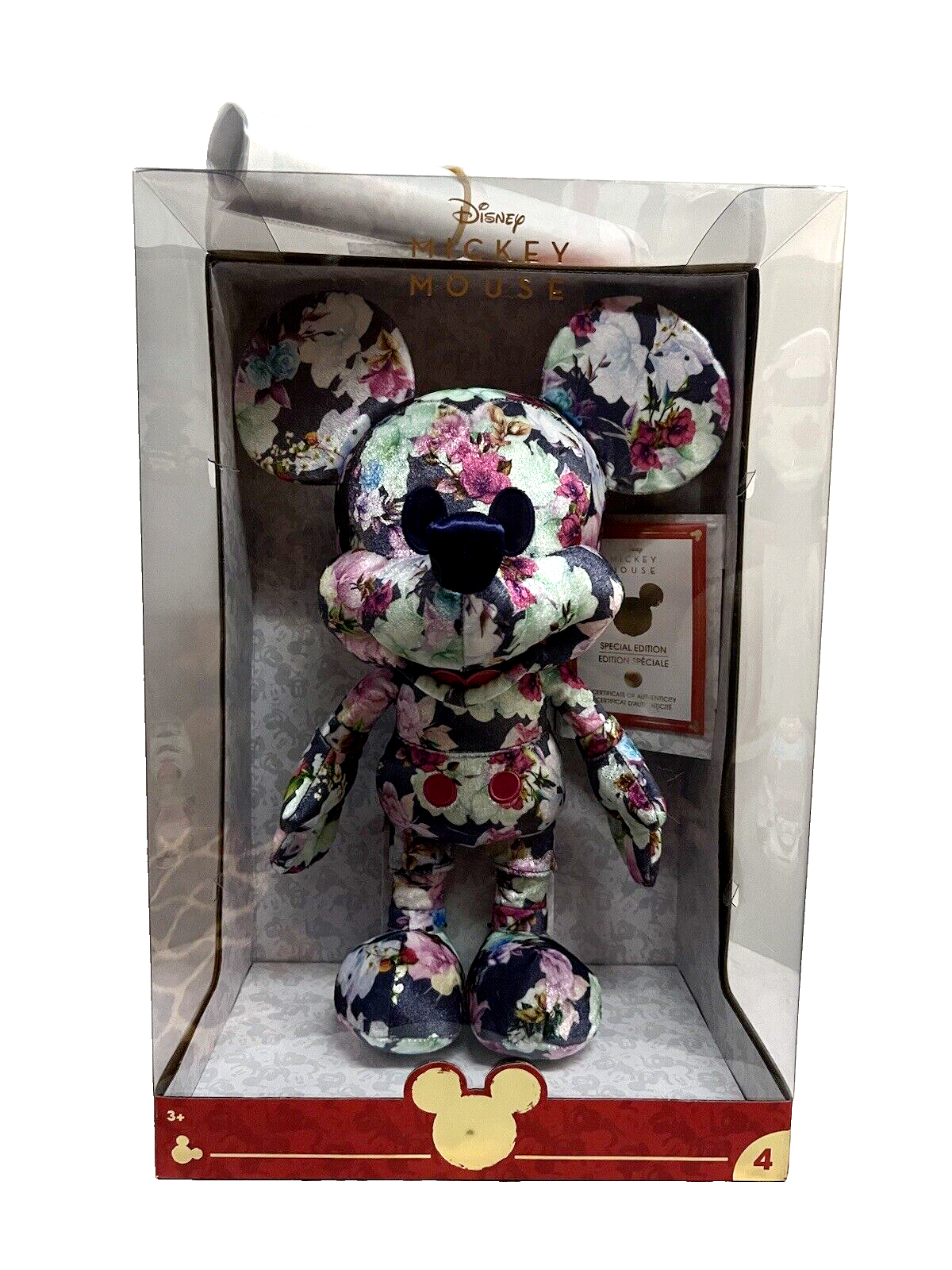 Disney Year of The Mouse Collection Floral Mickey 2020 Plush Number 4 New 16" - $128.69