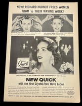 Richard Hudnut Hair Perm 1950s Crystal Pure Wave Lotion Hair Styling Retro Art - $14.89