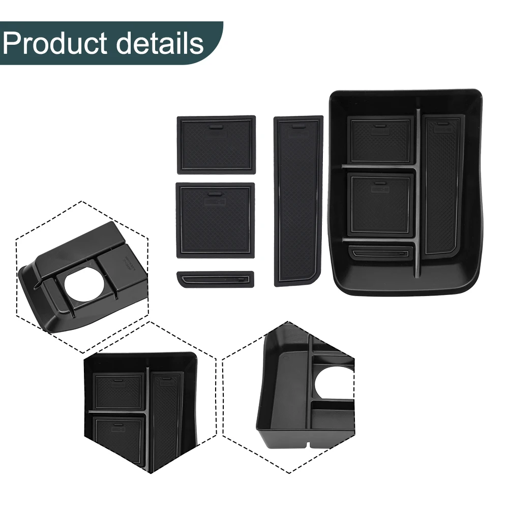 Car Armrest Center Console Organizer Storage Box Tray For Dacia Spring 2021 In - £17.61 GBP