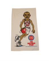 Vtg 90s Detroit Pistons Basketball Grant Hill Spell Out Bath Beach Towel... - $53.41