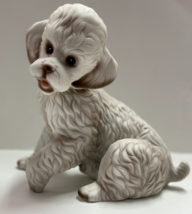 Poodle Sitting dog Bisque KPM Porcelain Figurine - £18.87 GBP