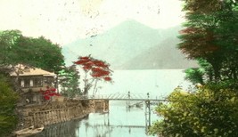 Vtg Postcard 1908 Chuzenji Nikko Japan - Canal w Bridge - £7.19 GBP