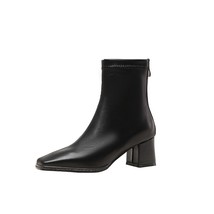 Women&#39;s Ankle Boots Square Toe Fetish Short Boots High Quality Chunky Heels Wome - £77.55 GBP