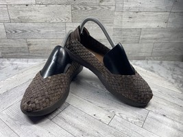 Baretraps Flats Women 7M Indiana Shoes Metallic Brown Gray  Slip On Memo... - $19.62