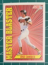 1991 Score Master Blaster Jose Canseco card #690 Oakland A&#39;s - £1.35 GBP