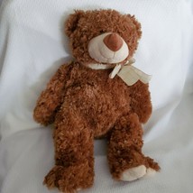 Ganz Bo Bear Stuffed Plush Teddy Plaid Ribbon Bear Tan Brown H9958 14&quot; 19&quot; - £77.89 GBP