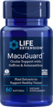 MAKE OFFER! 2 Pack Life Extension MacuGuard Ocular Support 60 gels image 1