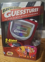 Electronic Guesstures Game Split Second Charades 2 Sided Display Travel NEW - £43.33 GBP