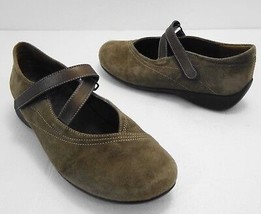 Wolky 39 EU 7.5-8 US Passion Brown Suede Mary Janes Made in Mexico - £25.85 GBP