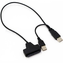 High Speed Dual USB 2.0 - 2.5&quot; SATA Hard Disk Drive Adapter w/UASP - £3.10 GBP