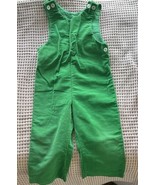 Vintage 70s Sears Perms-Prest Jumper Toddler 3T Green Kids Children - $380.13 MXN