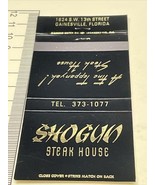 Matchbook Covers Shogun Steak House  Gainesville FL  A Teppanyak Steak H... - €10,71 EUR