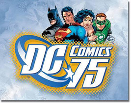 DC Comics 75th Anniversary Comic Villains and Super Hero Metal Sign - $20.95