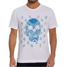 Robert Graham Men's Short Sleeve Starke Paisley Skull Graphic Crew T-Shirt White - £34.55 GBP