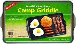 Black, 16-Point-Five-By-10-Inch Coghlan&#39;S Two Burner Non-Stick Camp Griddle. - £38.48 GBP