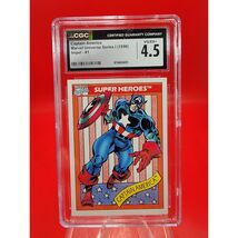 1990 Impel Marvel Universe Series 1: Captain America #1 CGC 4.5 - $17.97