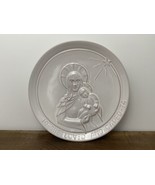 Vtg Frankoma Mother Mary &amp; Child Decorative Plate ‘74 JF Joniece Frank E... - $375.97 MXN