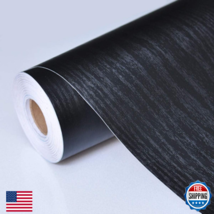 PracticalWs Black Wood Contact Paper 17.7"x787.4" Peel &amp; Stick Self-Adhe... - $79.78