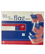 10 Old Glory Flag Lights Indoor/Outdoor Light Set 8 Lighted Length UL Li... - $19.20