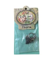 Kelly Rae Roberts Pewter Heart Charm 10mm nip Jewelry Demdaco NIP NWT - £4.82 GBP