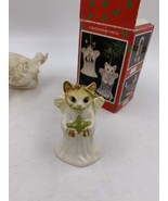 Creations By Carole Angel Cat Christmas Ornament Holding a Star - £7.47 GBP