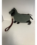 Linda Hicks London Harbour Island DOG Dachshund 9” Long Wristlet Purse - $544.82 MXN