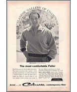 1950s Arnel Men&#39;s Shirts PRINT AD MLB Player Bob Feller (Celanese Fiber)... - $139.27 MXN