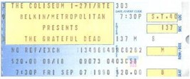 Grateful Dead Konzert Ticket Stumpf September 7 1990 Richfield Ohio - £35.07 GBP