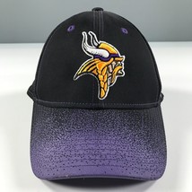 Minnesota Vikings Hat Size Small Medium Purple Black Curve Brim Reebok On Field - $16.69
