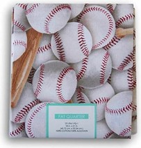 Fat Quarter - Baseballs Bats Sports 18&quot; x 21&quot; Precut Cotton Fabric Piece... - $74.89 MXN
