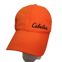Vtg Cabelas Mesh Snapback Cap 90&#39;s Fishing Baseball Hunting Neon Orange OSFM  - £21.97 GBP