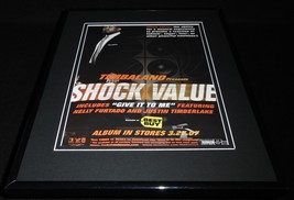 Timbaland 2007 Shock Value Framed 11x14 ORIGINAL Advertisement - $34.64