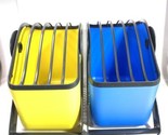 2-LocknCharge 10040 Device Charge  Basket 5-Slot Plastic Large Yellow &amp; ... - £32.78 GBP