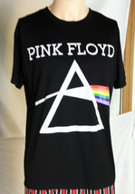 Pink Floyd Men&#39;s T-Shirt Size XXL Black White Logo with Rainbow - £17.96 GBP