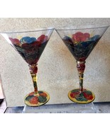 Vintage Romania Royal Danube Crystal Martini Stemware Abstract Pattern S... - £40.06 GBP