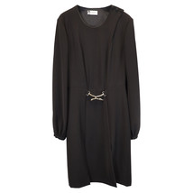 Lanvin Swan Belt Dress In Wool Women Black Size 38 - $136.80