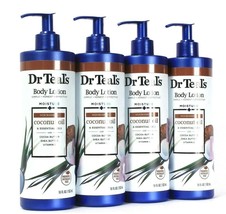 4 Count Dr Teal's 18 Oz Moisture Nourishing Coconut Oil Cocoa Butter Body Lotion