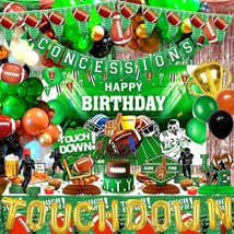 108Pcs Football Party Decorations, Football Birthday Party Decorations, Football - £35.39 GBP