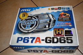 msi p67a-gd65 motherboard with intel i7-2600k and 32gb patriot memory co... - $299.00