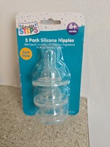 Silicone Nipples by Gentle Steps Fast Flow - Age 6 months + (3/Pack) - $149.12 MXN