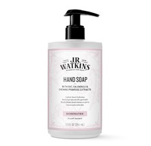 J R Watkins Moisturizing Gel Hand Soap, Rosewater, Plant Based Ingredients, 12 o - $18.99